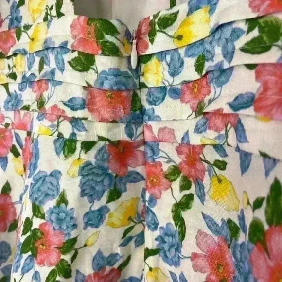 Amur Avian Puff Sleeve Floral Mini Dress in White Anemone Floral Size XL NWT - Picture 10 of 16